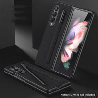 Full Protection Leather Case With S Pen Slot For Samsung Galaxy Z Fold 3 5G