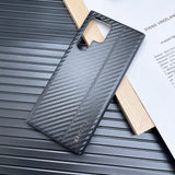 Leather + Carbon Fiber Case for S22 Ultra Plus
