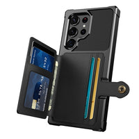 PU Leather Flip Wallet Case for S23 Ultra Plus