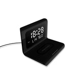 LED Electric Alarm Clock & Fast Wireless Charging Stand Dock For iPhone 11 12 Pro Max