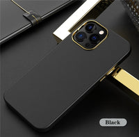 Luxury Leather Plating Case for iPhone 13 12 11 Pro Max