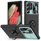Magnetic Armor Camera Protector Car Holder Shockproof Silicone Case For Samsung Galaxy S23 series