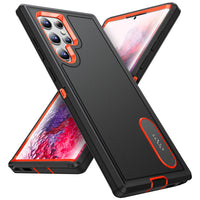 3 in 1 Hybrid Rugged Shockproof Armor Case For Samsung Galaxy S22 Ultra Plus