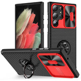 Magnetic Armor Camera Protector Car Holder Shockproof Silicone Case For Samsung Galaxy S23 series
