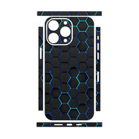 Futuristic Honeycomb Decal Skin 3M Wrap Dazzling Sticker Protector for iPhone 15 14 13 12 series