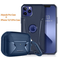 Bundles AirPods Pro Case + iPhone 12 Series Case Net Design Full Protective