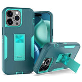 Hybrid Hard PC Kickstand Drop Protection Case For iPhone 15 14 13 12 series