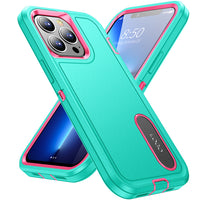 3 in 1 Shockproof Armor Hybrid Rugged Case For iPhone 13 Pro Max