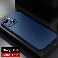 Ultra Thin Soft PP Matte Hard Back Translucent Clear Slim Case For iPhone 15 14 13 12 series