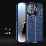 TPU Leather Lens Protection Shockproof Case For iPhone 15 14 13 12 series