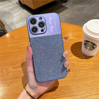 Personalised Customized Name Aluminum Alloy Camera Protection Bling Glitter Cute Case For iPhone 14 13 12 series