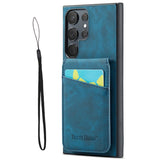 Flip Leather Card Slot Wallet Case for Samsung Galaxy S23 S22 Ultra Plus