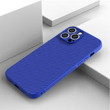 Carbon Fiber Texture Shockproof TPU Case For iPhone 13 12 11 Pro Max