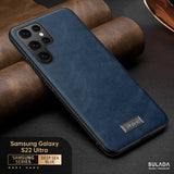 Premium Leather Soft Grip Cases for Samsung Galaxy S22 S21 Ultra Plus