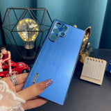 Brushed Metal Soft TPU Frame Case for Samsung Galaxy S22 S21 S20 Ultra Plus FE