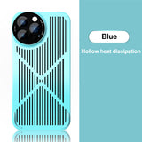 Graphene Heat Dissipation Case with Tempered Glass Camera Protector for iPhone 13 12 11 Pro Max