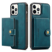 2 In 1 Magnetic Wallet Luxury Leather Phone Case for IPhone 13 Series