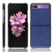 Luxury Fashion Leather Plain Weave Cases for Samsung Galaxy Z Flip