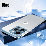 Aluminum Corner Metal Lens Protective Shockproof Case For iPhone 14 13 12 series