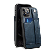 Leather Wallet Case Stand Feature with Wrist Strap for iPhone 13 12 Series