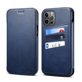 Business Retro Multifunction PU Leather Flip Case for iPhone 12 Series