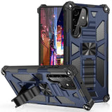 Rubber Rugged Kickstand Magnetic Shockproof Armor Case For Samsung Galaxy S24 series