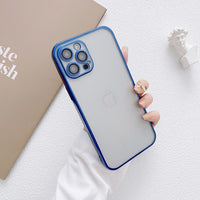 Shockproof Transparent Plating Camera Lens Protector Case for iPhone 13 12 11 Series