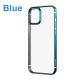clear case iphone 12 pro max Blue