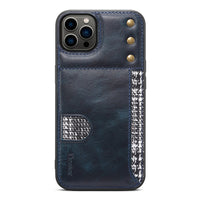 Handmade Oil Wax Genuine Leather Case for iPhone 13 12 Pro Max