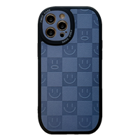 Fashion Lattice Smiling Face Pattern Silicon Case For Iphone 13 12 11 S