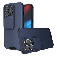 Rugged Shockpoof Slide Lens Protection Case for iPhone 13 series
