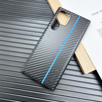 Leather + Carbon Fiber Case for S22 Ultra Plus