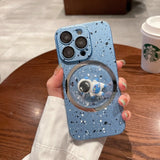 3D Cartoon Astronaut Soft TPU Case For iPhone 14 13 12 series