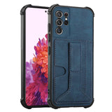 Shockproof PU Leather Card Stand Case for Samsung Galaxy S22 S21 Ultra Plus