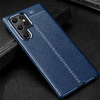 Shockproof TPU Leather Case For S22 Ultra Plus