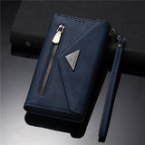 Crossbody Leather Zipper Wallet Case For Samsung Galaxy S21 S20 Note 20 Series