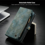 Detachable 2 in 1 Zipper Credit Card Leather Case For iPhone 12 11 Series