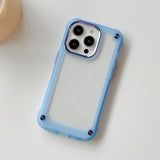 Anti-Shock Clear PC + TPU Case For iPhone 15 14 13 12 series