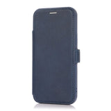 Flip Card Slide Camera Lens Protection PU Leather Phone Case For iPhone 13 12 11 Pro Max Mini