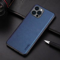 TPU Bumper Leather Texture Case For iPhone 13 12 11 Pro Max