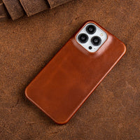 Oil Wax Luxury Leather Case For iPhone 14 13 12 series