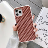 Soft Silicone Waffle Shoe Sole Phone Case For Iphone 13 12 11 Series