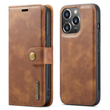 Detachable Magnetic Leather Wallet Case for iPhone 15 14 13 12 series