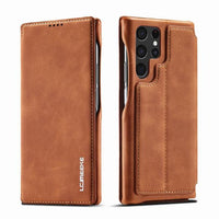 Magnetic Flip Leather Wallet Case for Samsung Galaxy S22 series