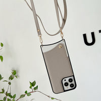 Crossbody Wallet Leather Card Slot Holder Shoulder Lanyard Back Case For iPhone 13 12 11 Pro Max