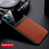Leather Glass Case iPhone 12 Pro Max