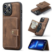 Leather Case With Magnetic Wallet for iPhone 14 series