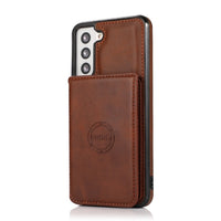 Leather Stand Card Slot Wallet Case For Samsung Galaxy S21 S20 Note 20 Series