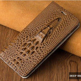 Genuine Leather Flip Cover for Samsung S21 S20 Note 20 Note 10