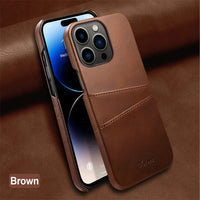 Luxury Leather Card Pocket Wallet Case For iPhone 15 14 13 12 series